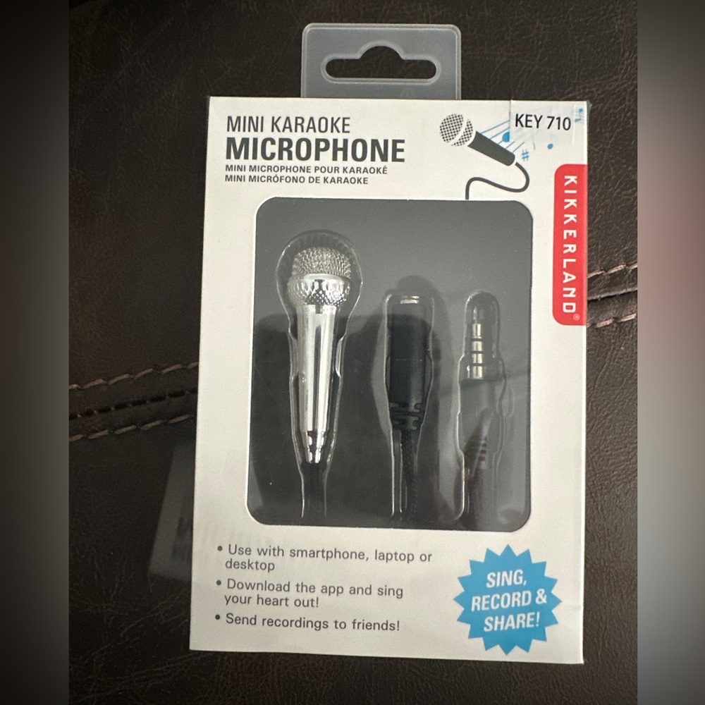 Mini Karaoke Microphone, new in box